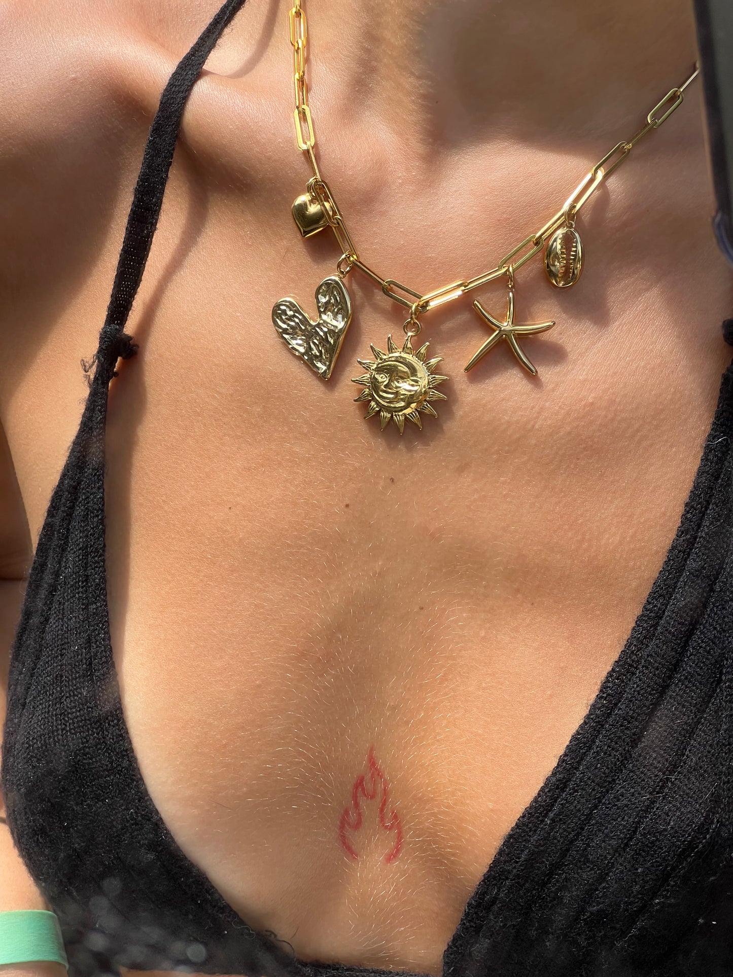 collier breloques or